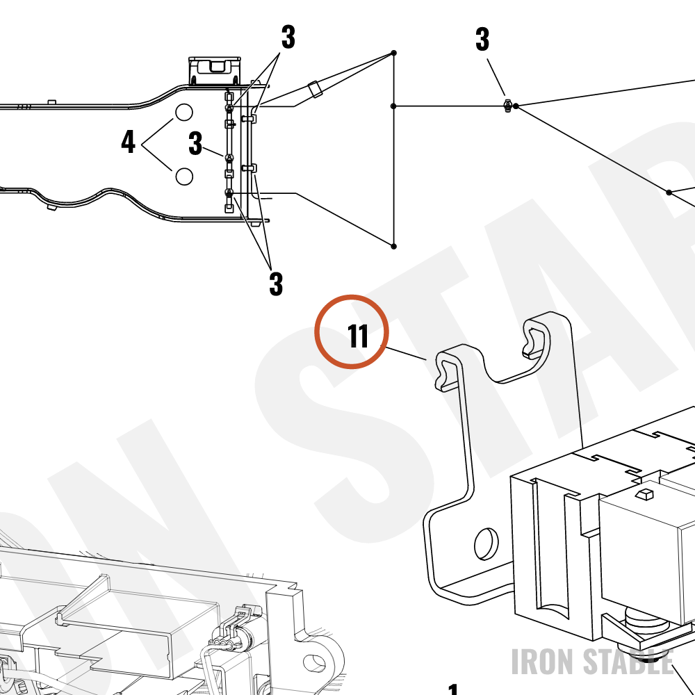Harley-Davidson Bracket, Elec Mt, Relay