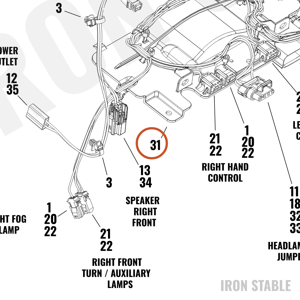 Harley-Davidson Bracket, Elec Mt, Inner Fairing