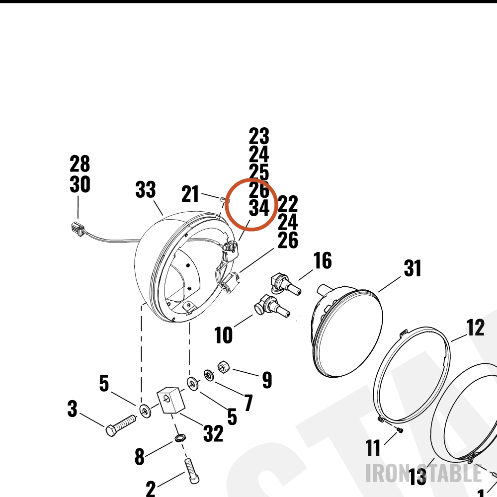 Harley-Davidson Terminal, Socket, 16awg