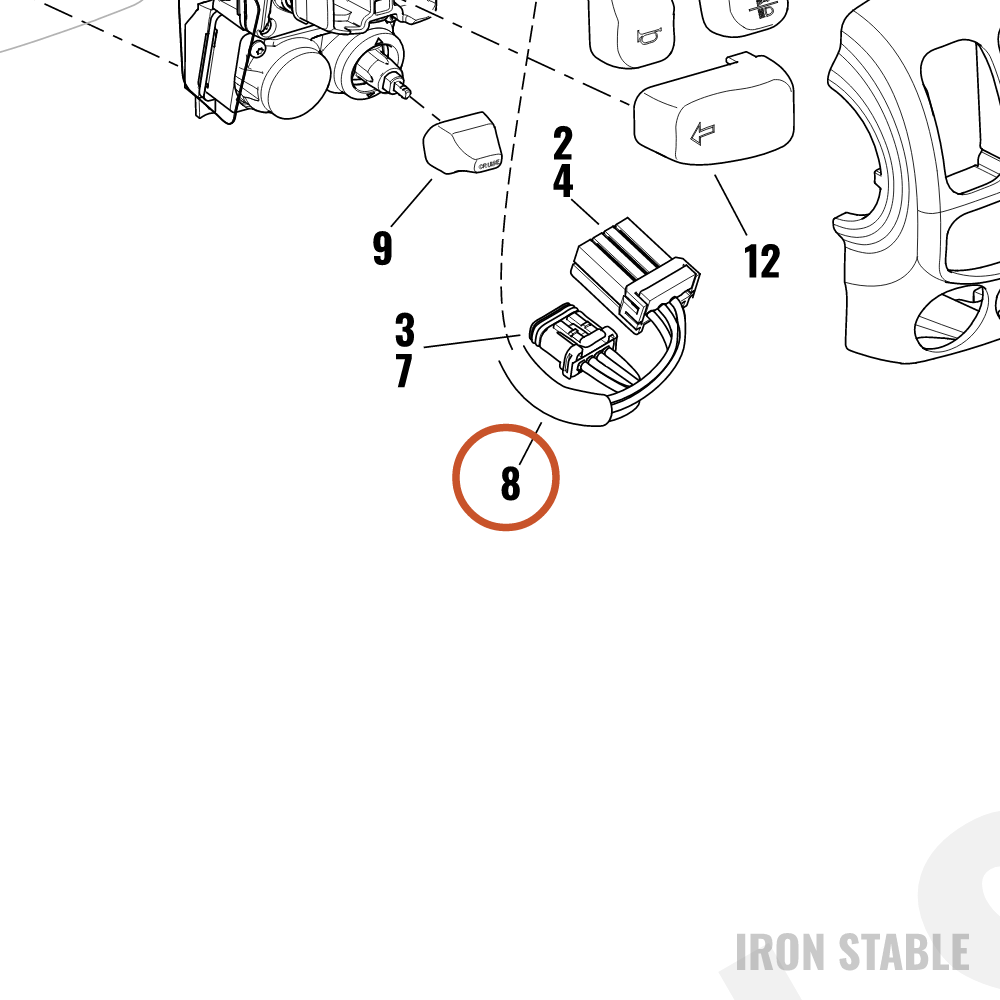 Harley-Davidson Harness, Wire, Cont Jmpr, Lh, Oe