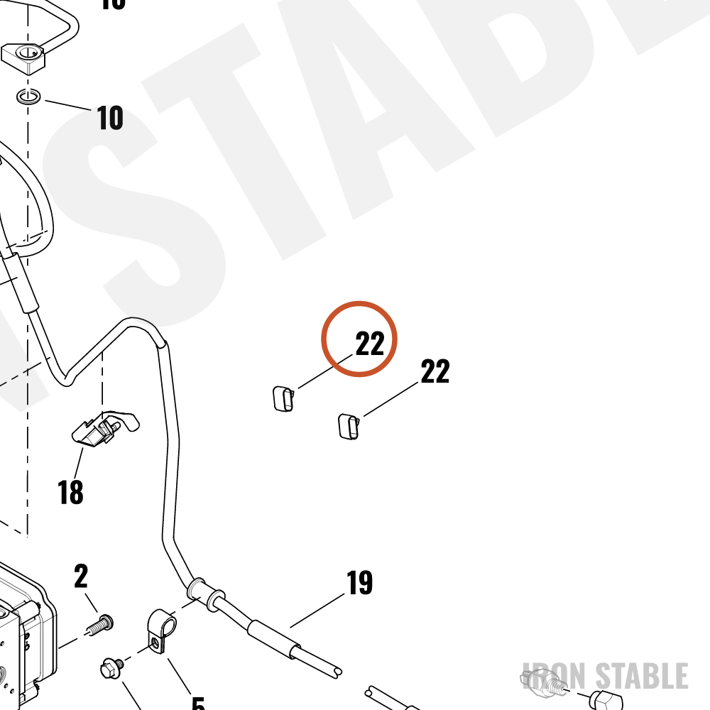 Harley-Davidson Bracket, Elec Mt, Abs Brkline Reten