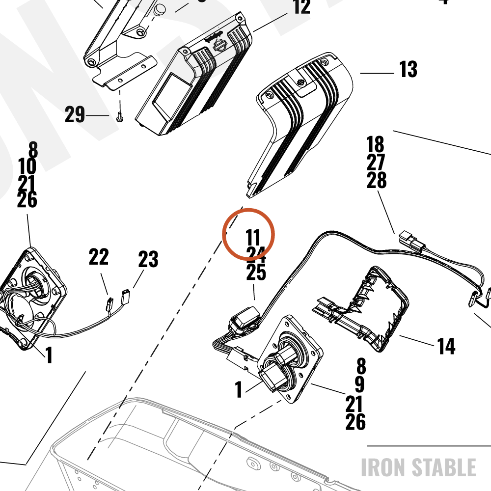 Harley-Davidson Connector, Housing, 23 Place, Soc