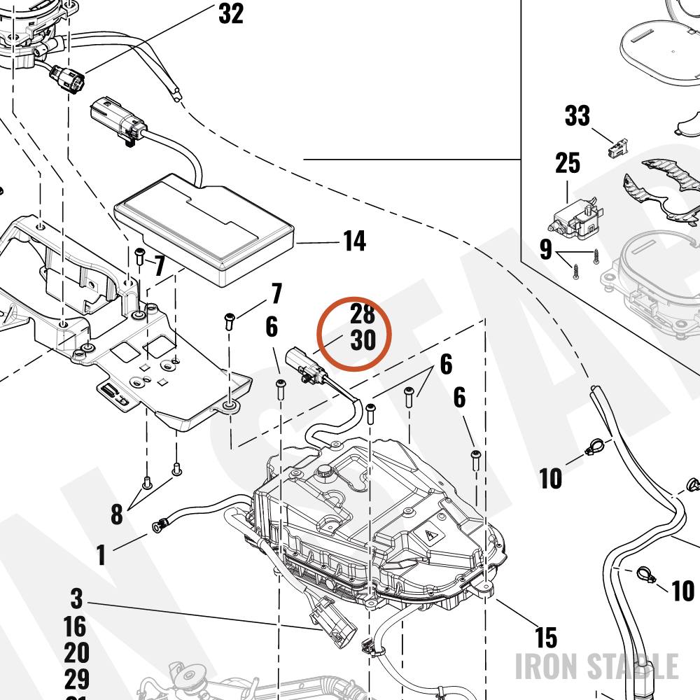 Harley-Davidson Connector, Housing, 4-Way Socket