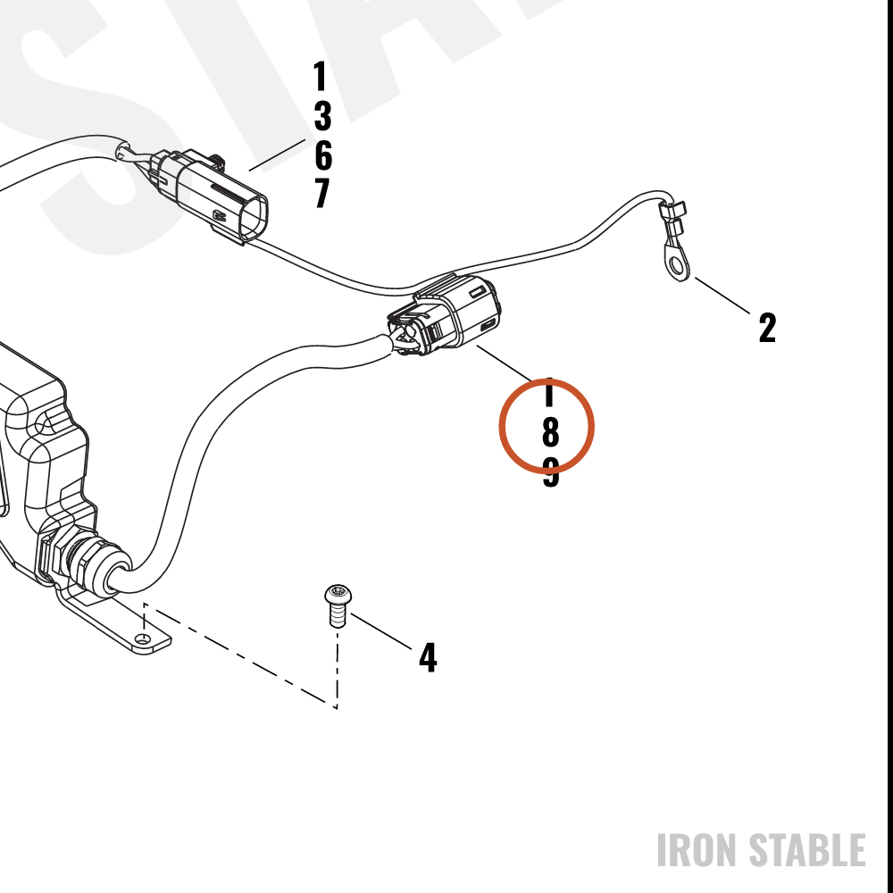 Harley-Davidson Connector, Housing, 4-Way Pin