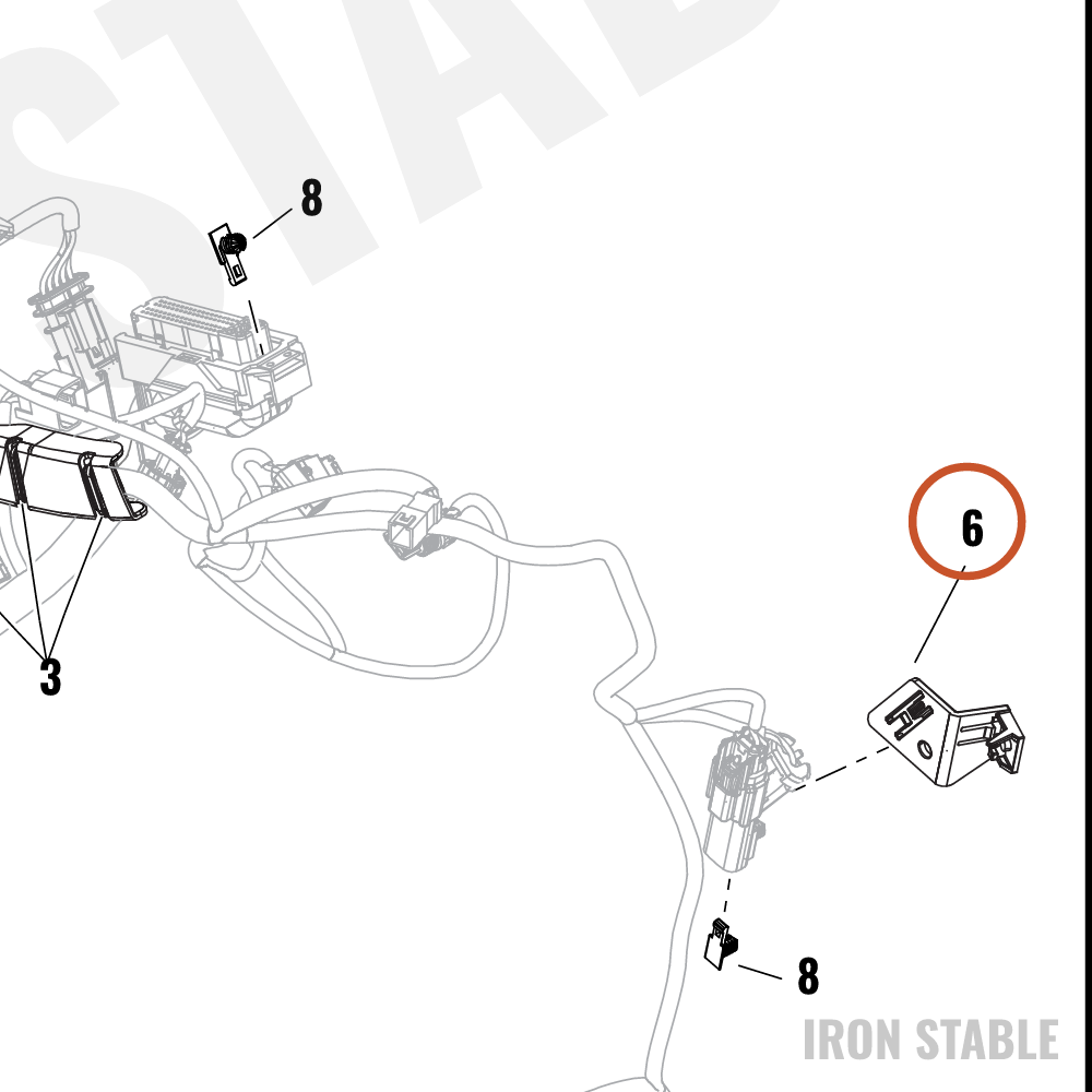 Harley-Davidson Wire Harn Sub-Component, Radiator C