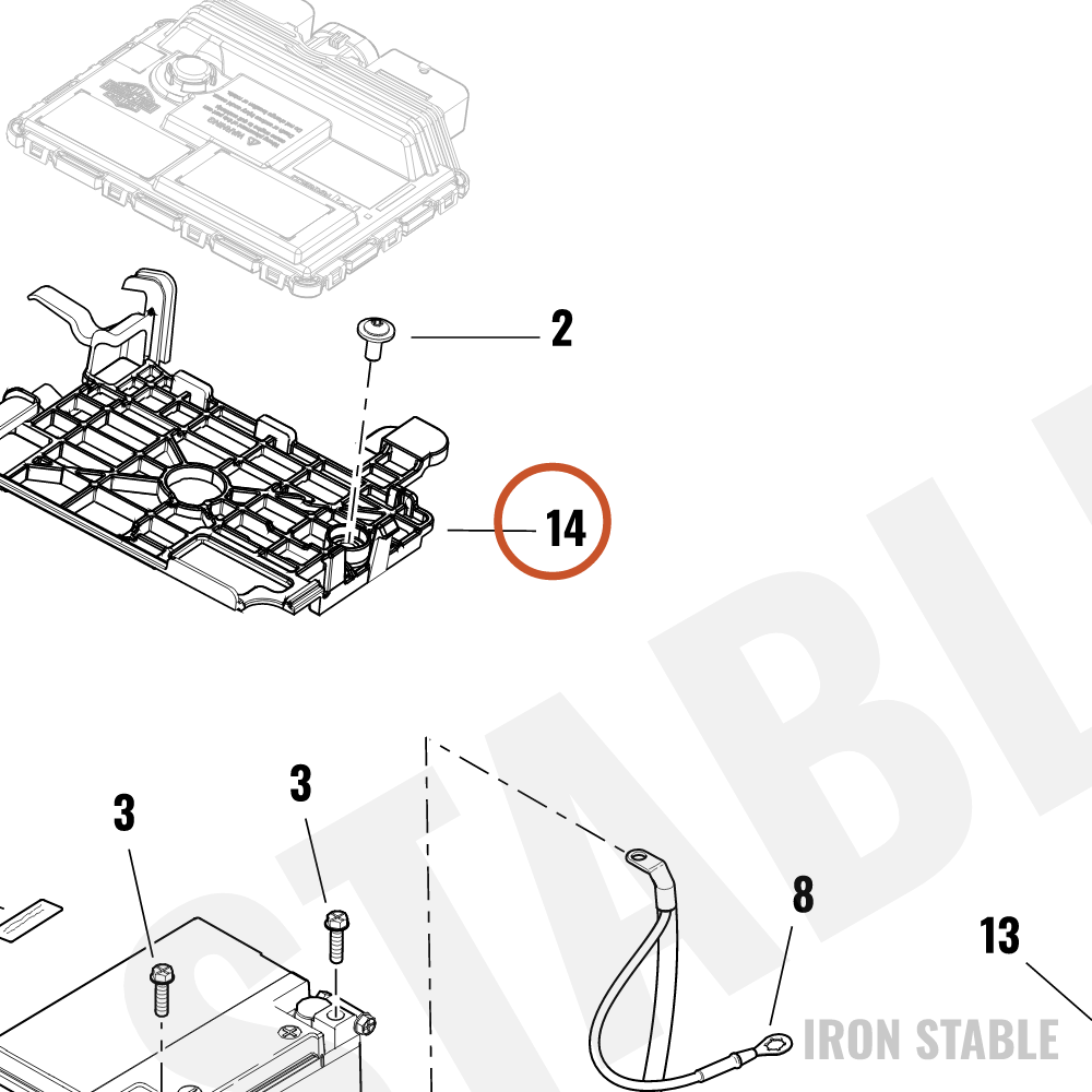 Harley-Davidson Bracket, Elec Mt, Bcm Caddy