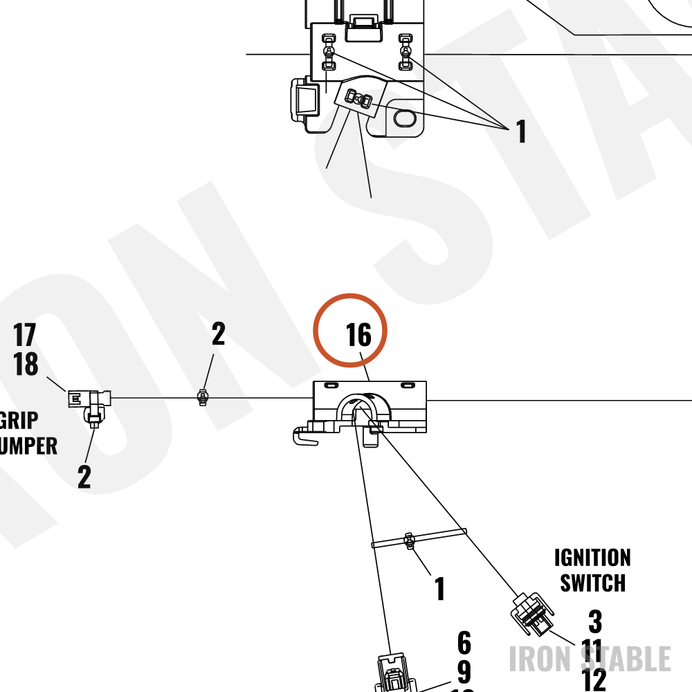 Harley-Davidson Guide, Wire, Caddy, Brake/Clutch