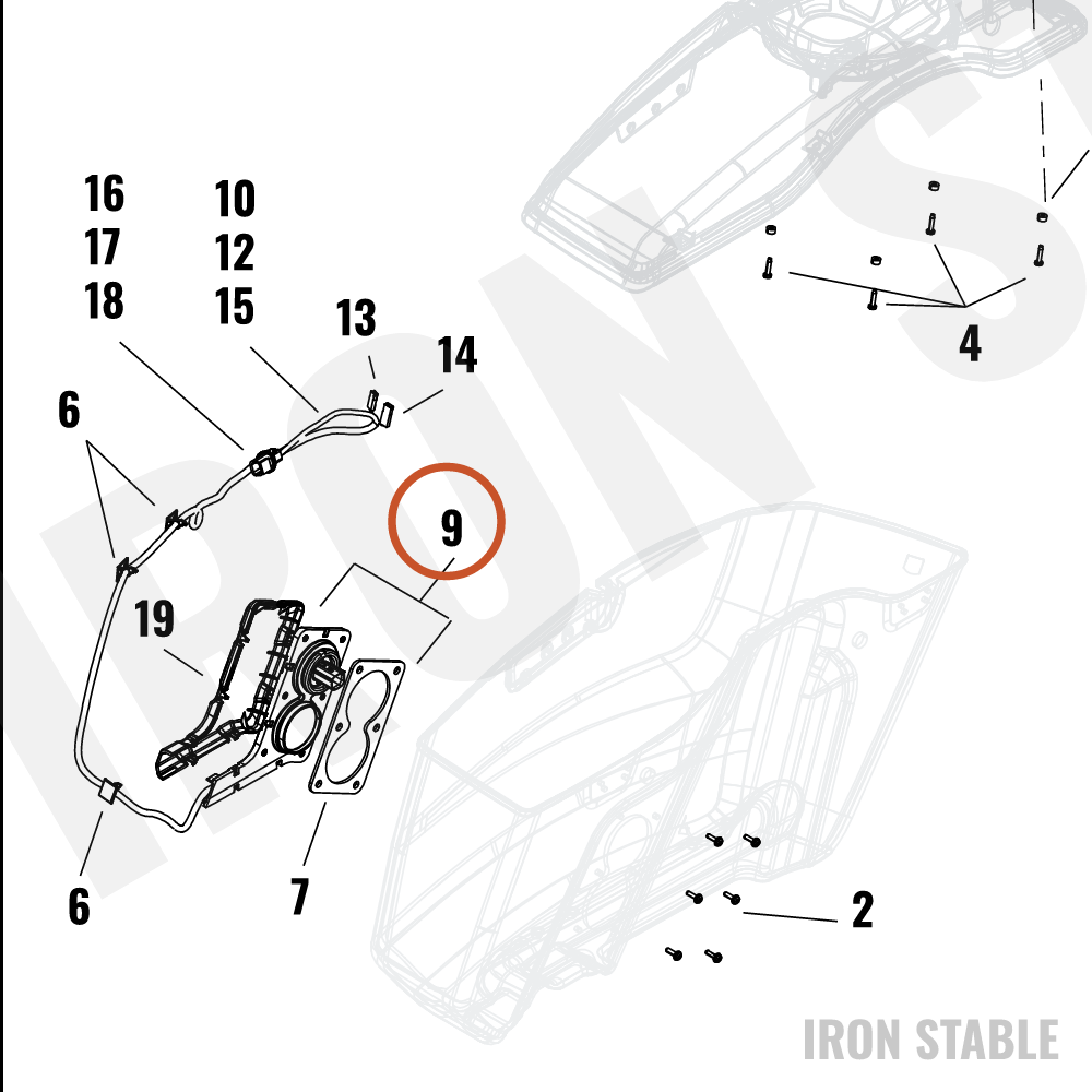 Harley-Davidson Wire Harn Sub-Component, S-Bag, Int