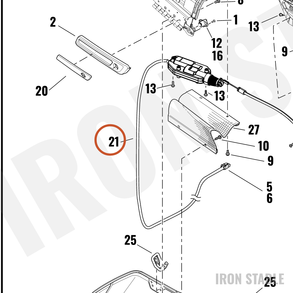 Harley-Davidson Elec Misc Component, Actr Assembly, Rh