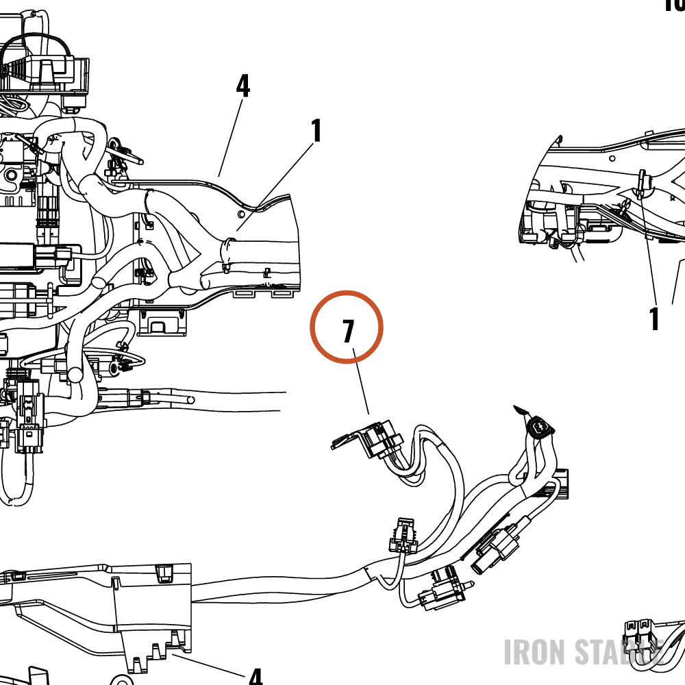 Harley-Davidson Bracket, Elec Mt, Upper Triple Clam