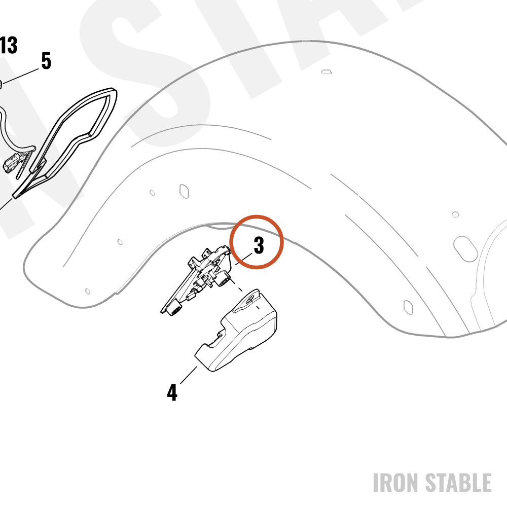 Harley-Davidson Bracket, Elec Mt, Lpm