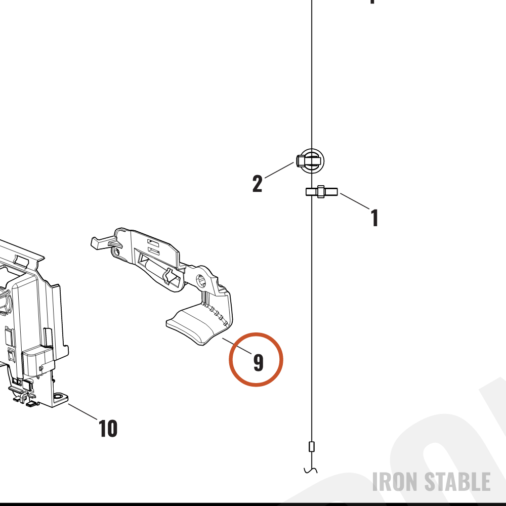 Harley-Davidson Bracket, Elec Mt, Sub-Caddy