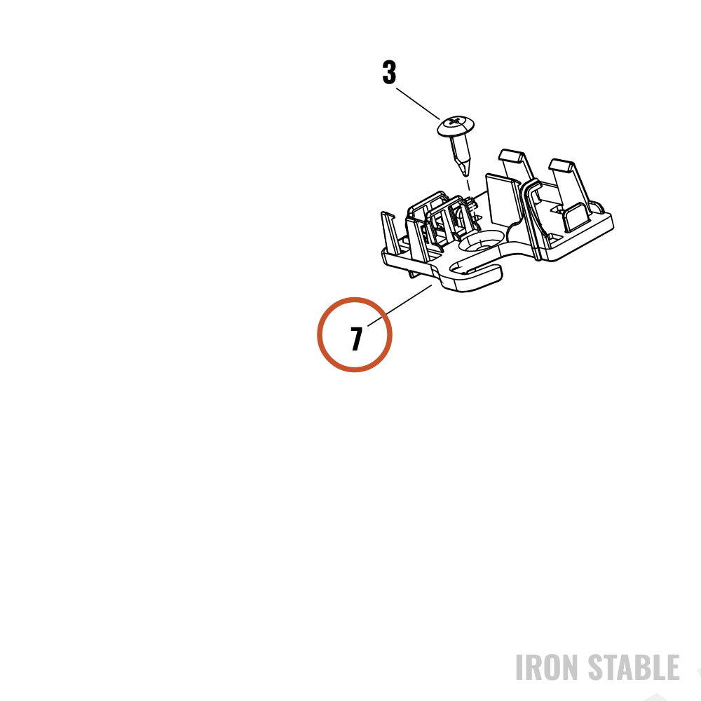Harley-Davidson Bracket, Elec Mt, Rear Lighting Cad