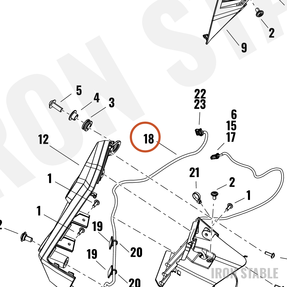 Harley-Davidson Harness, Wire, Aux Lamp Jumper