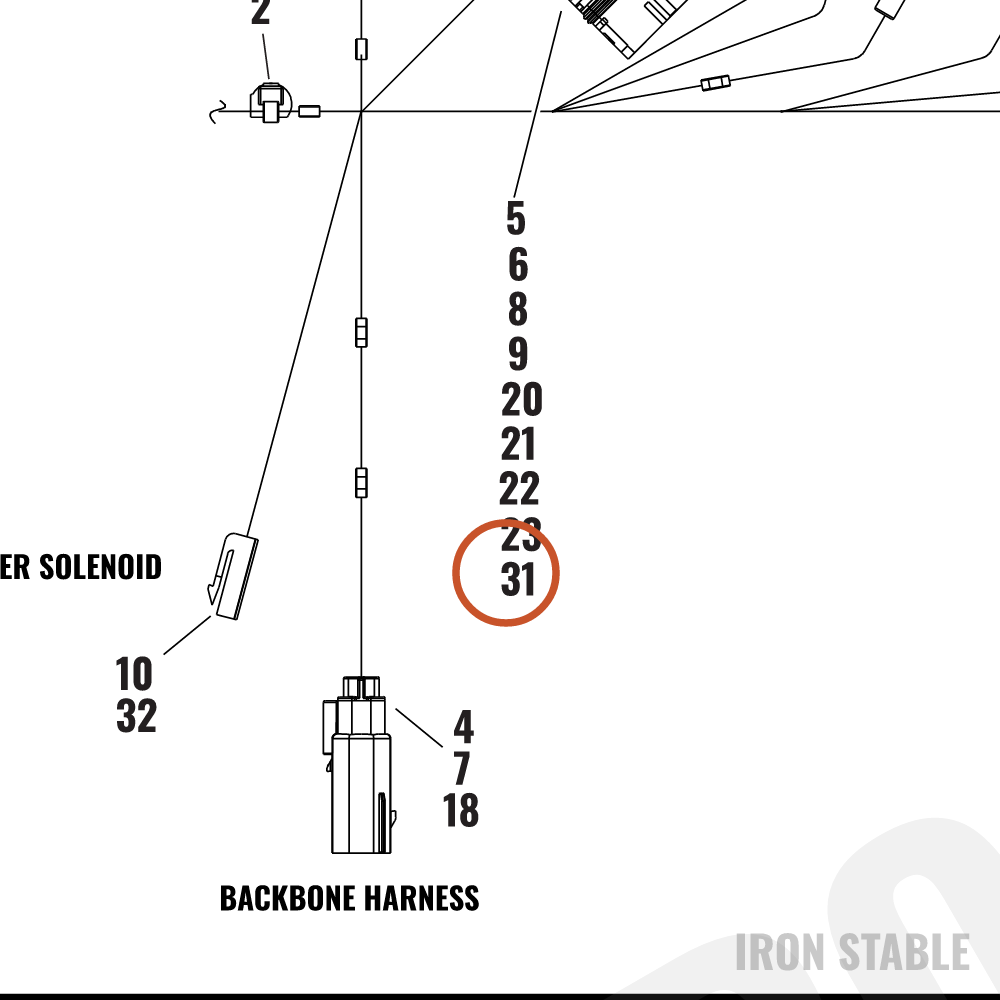 Harley-Davidson Connector, Housing, 28-Way