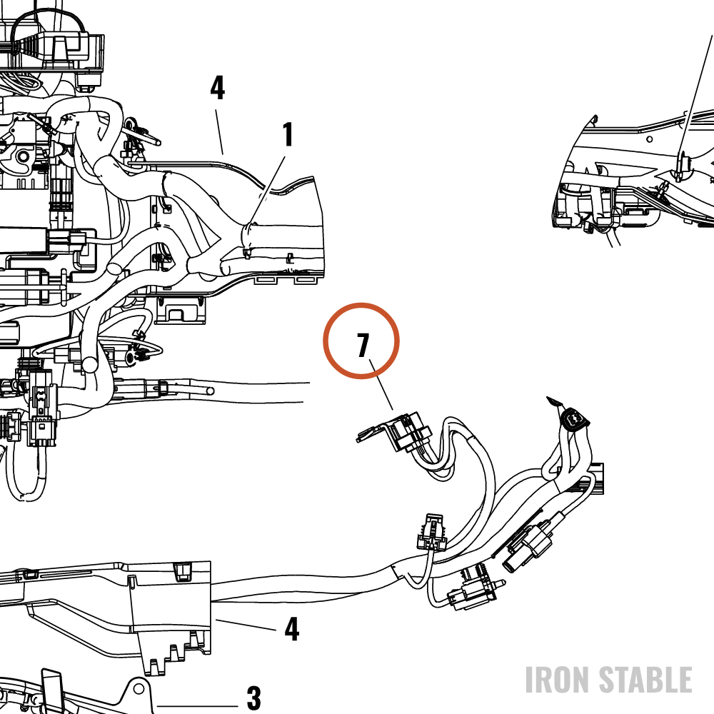 Harley-Davidson Bracket, Elec Mt, Upper Triple Clam
