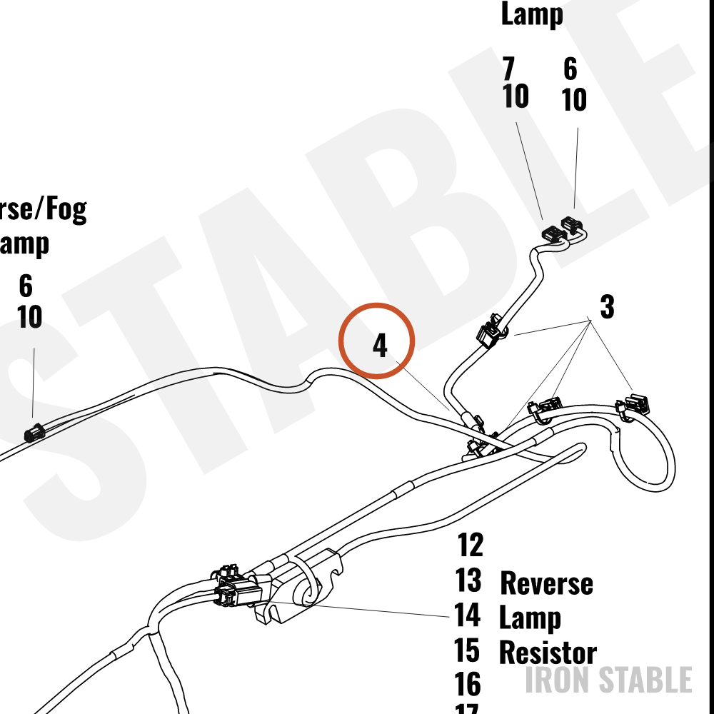 Harley-Davidson Wire Harn Sub-Component, Edge Clip
