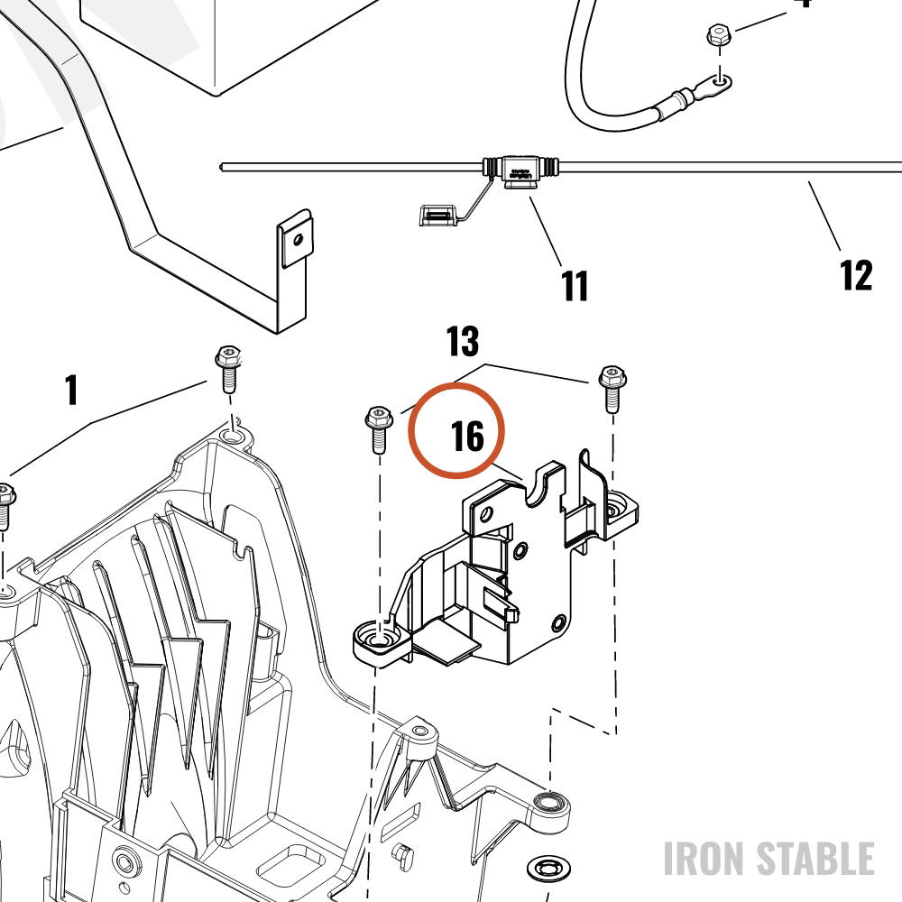 Harley-Davidson Bracket, Elec Mt, Reverse Caddy