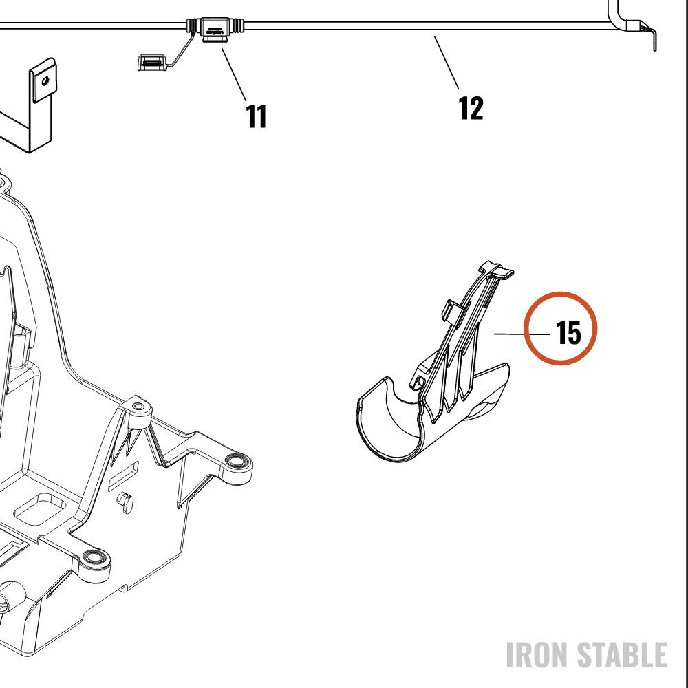 Harley-Davidson Bracket, Elec Mt, Harness Support