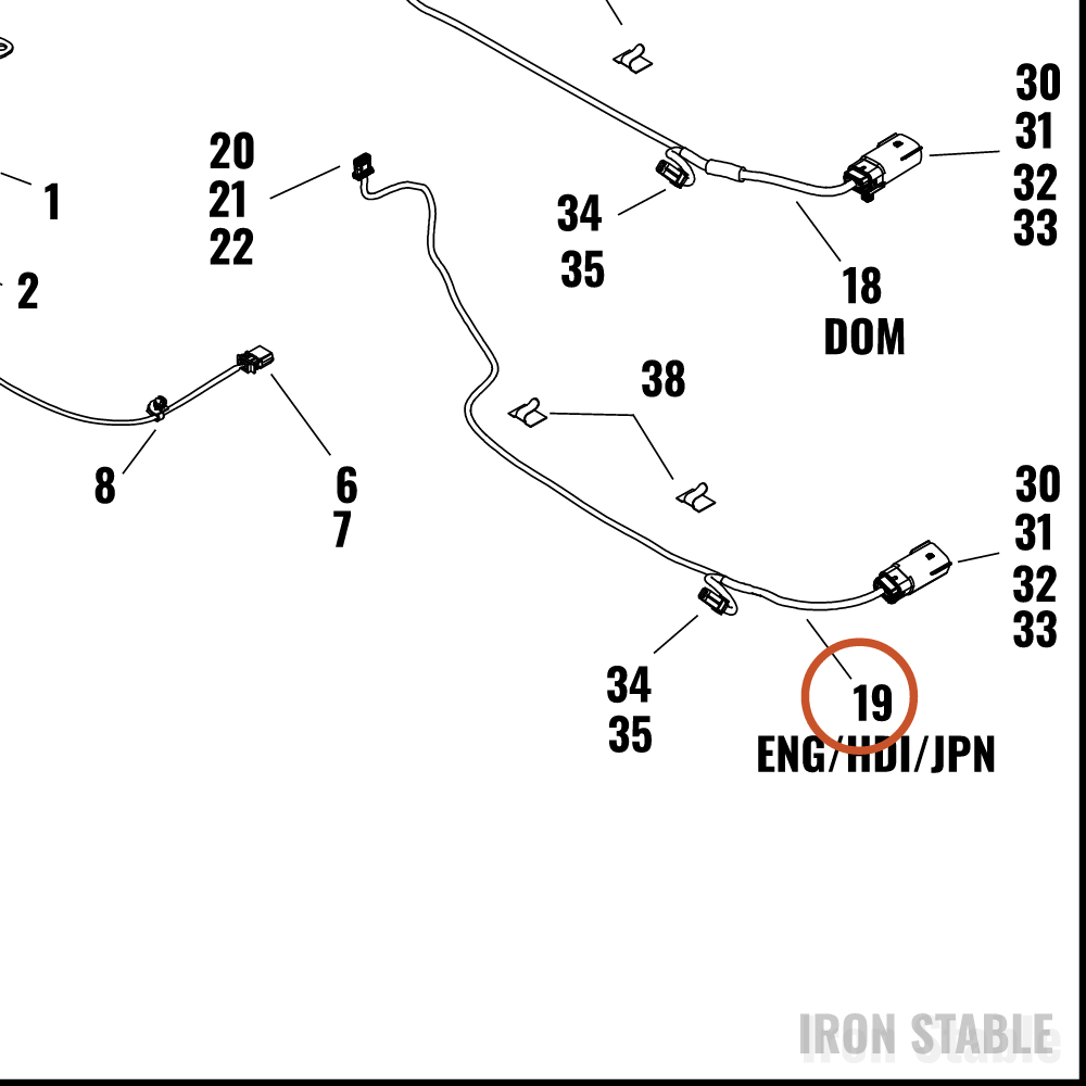 Harley-Davidson Harness, Wire, T-Pak, Hdi