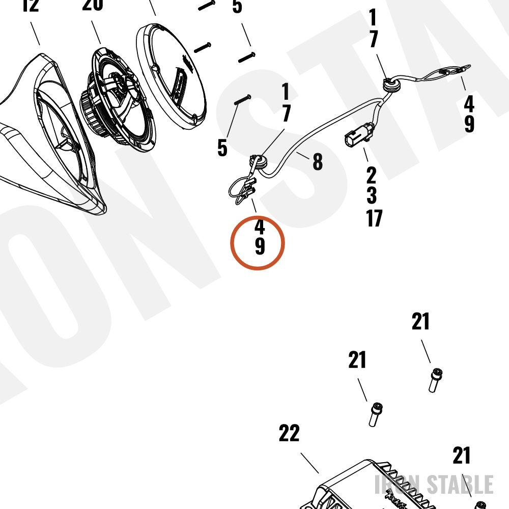 Harley-Davidson Terminal, .187, Fem, Flag, 18-14aw