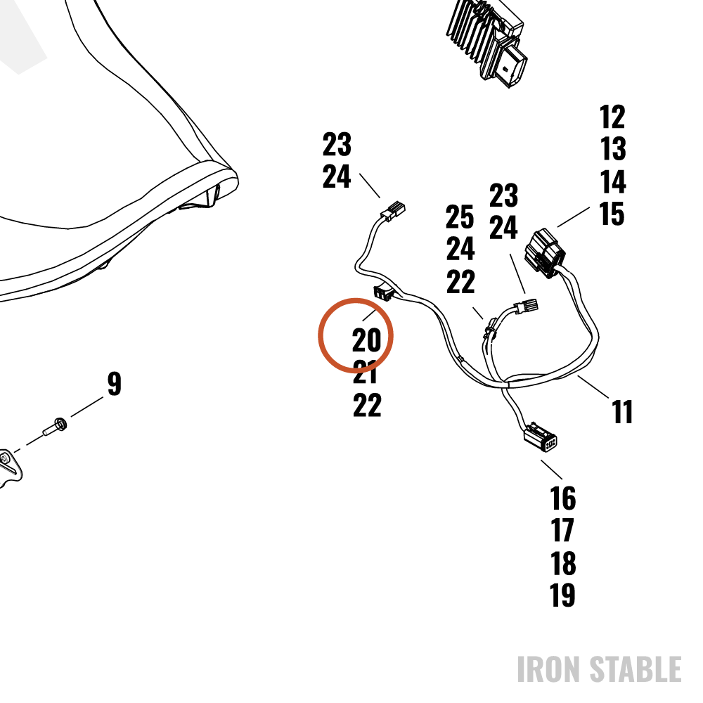 Harley-Davidson Wire Harn Sub-Component, Secondary