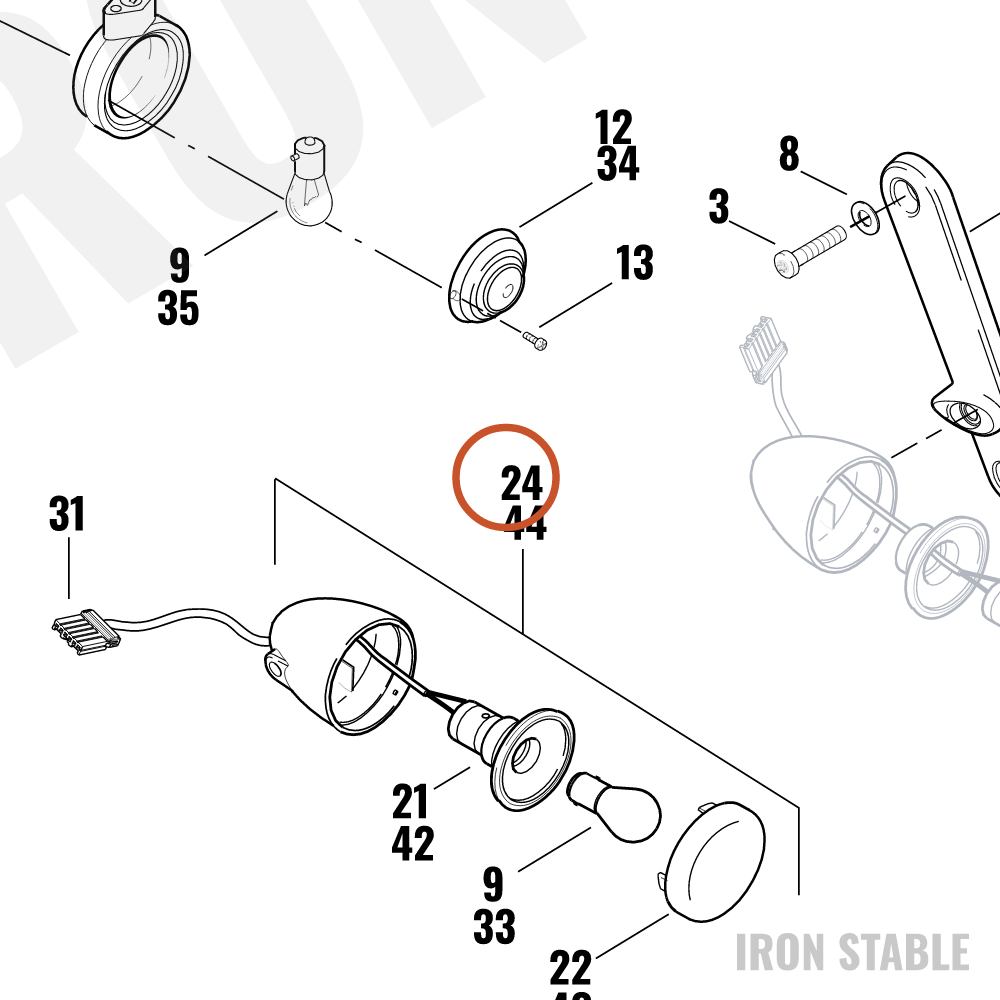 Harley-Davidson Sub-Assembly, Trnsgnl, Front/Dom
