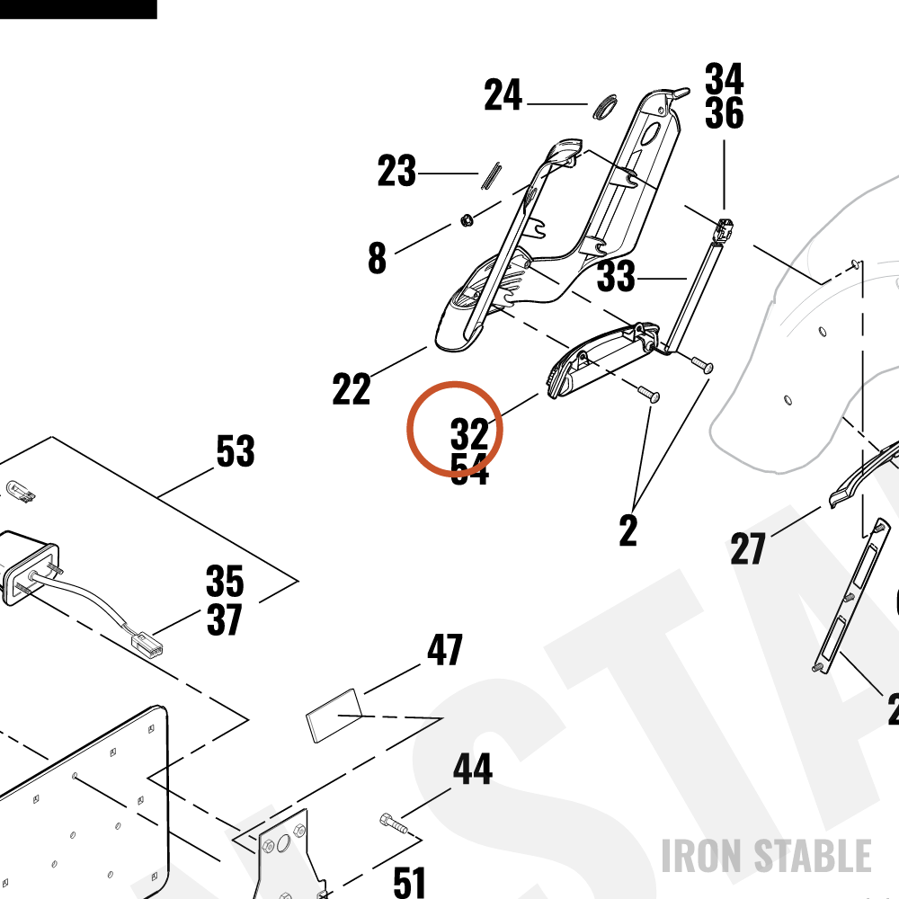 Harley-Davidson Tip Lite Assembly., Dom