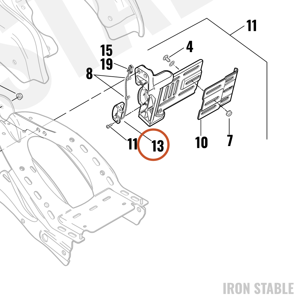 Harley-Davidson Illuminator, License Plt/Dom