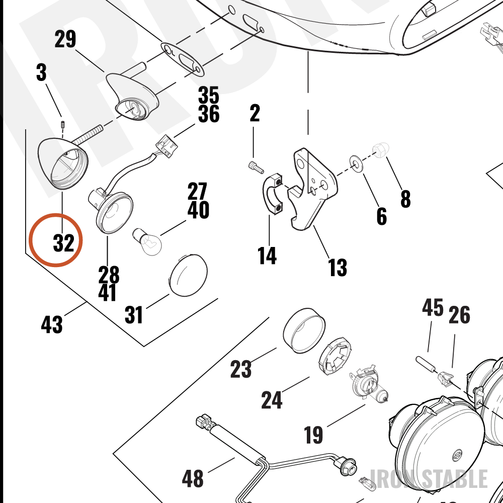 Harley-Davidson Turn Signal Housing