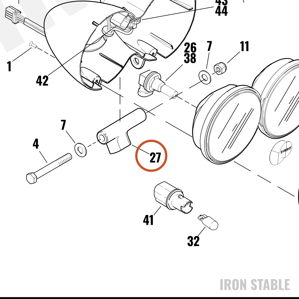 Harley-Davidson Headlight, X