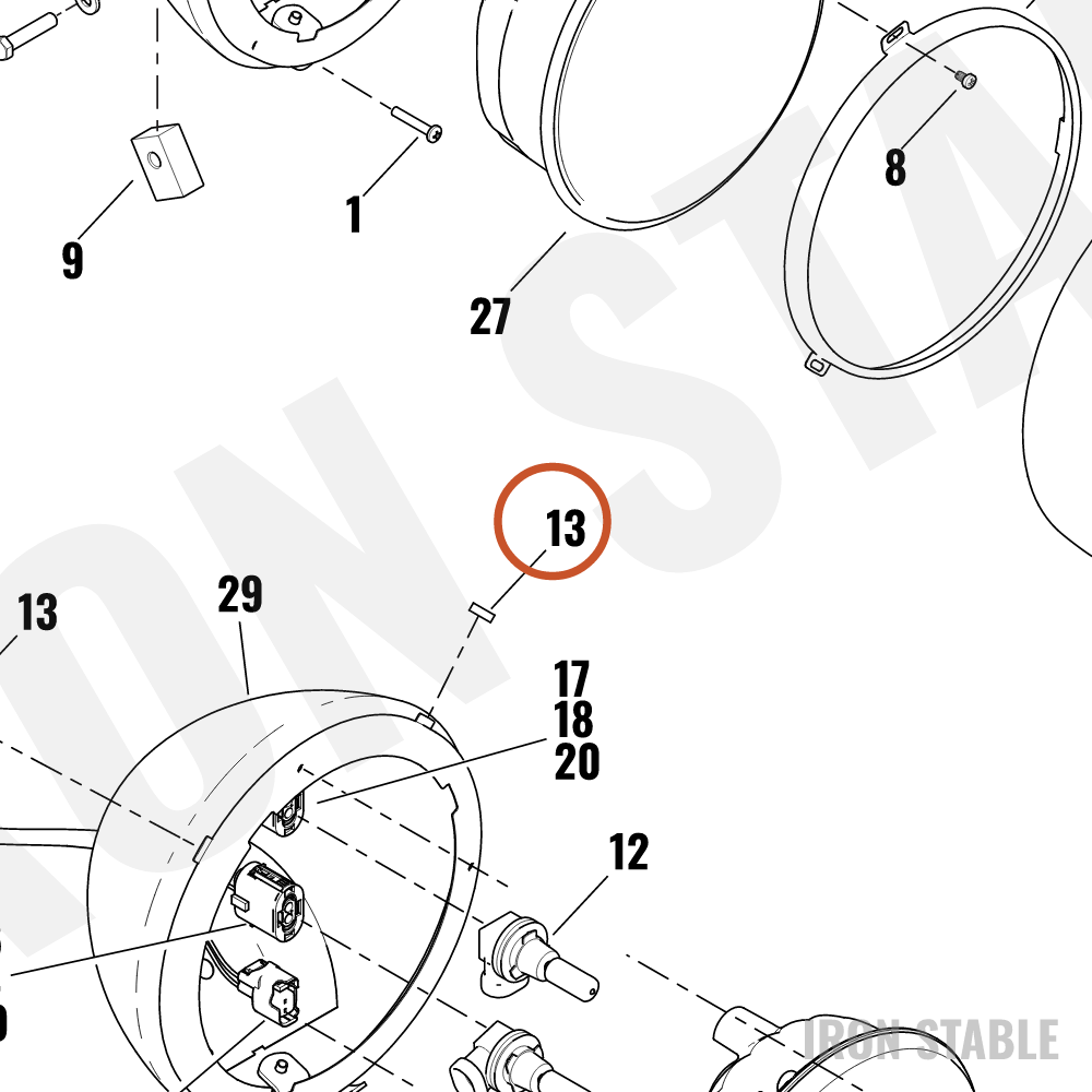 Harley-Davidson Sleeve, Hdlamp