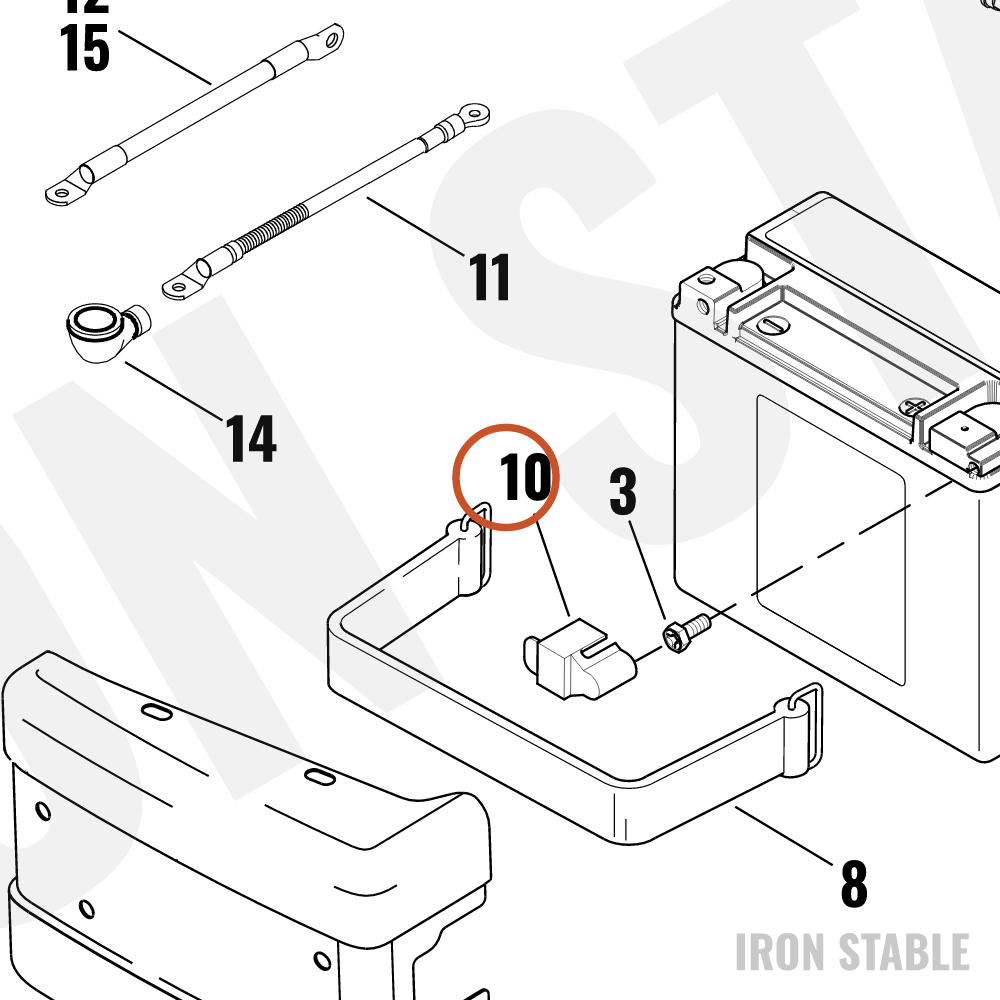 Harley-Davidson Cover, Pos Terminal/Battery