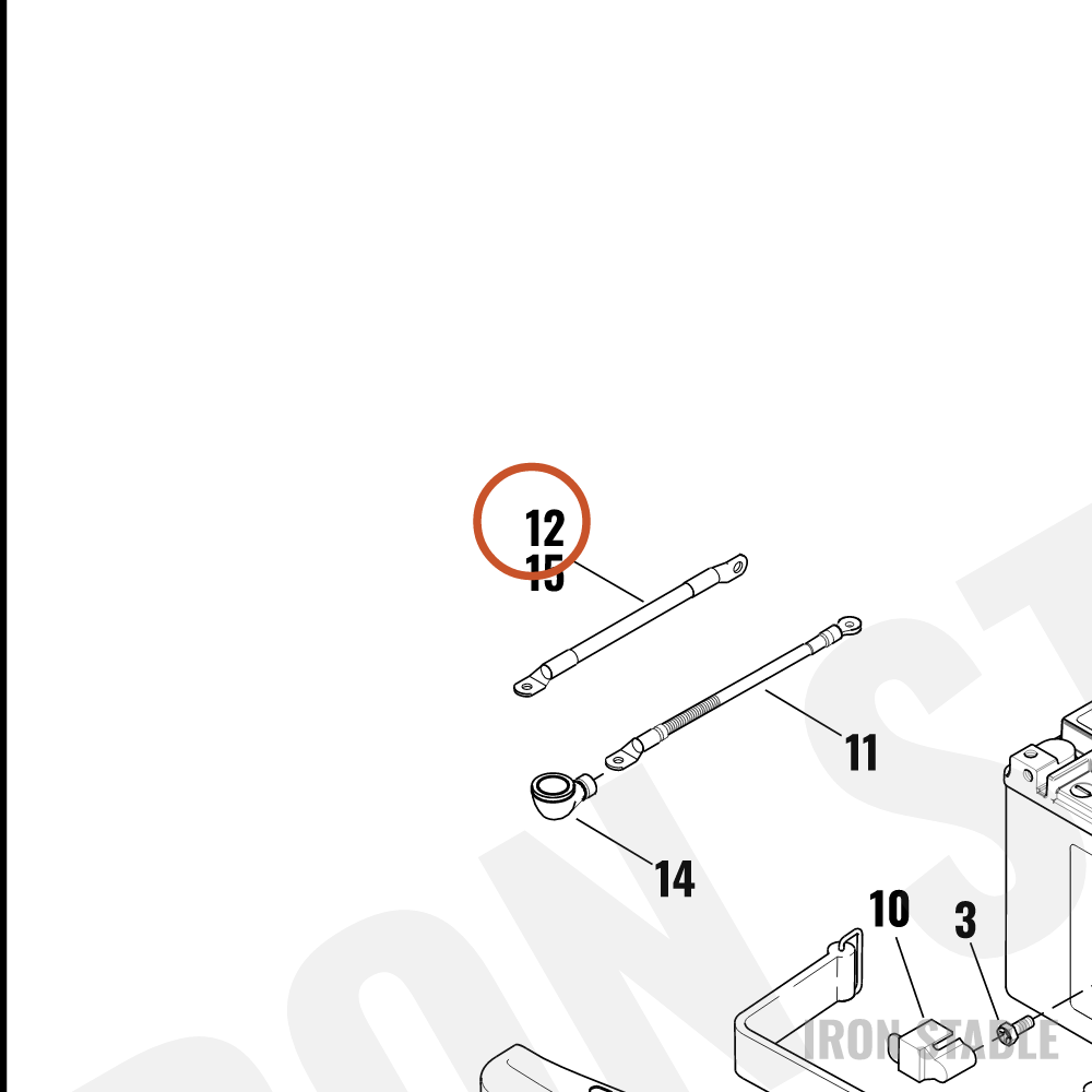 Harley-Davidson Cable, Battery, Neg-To-Eng