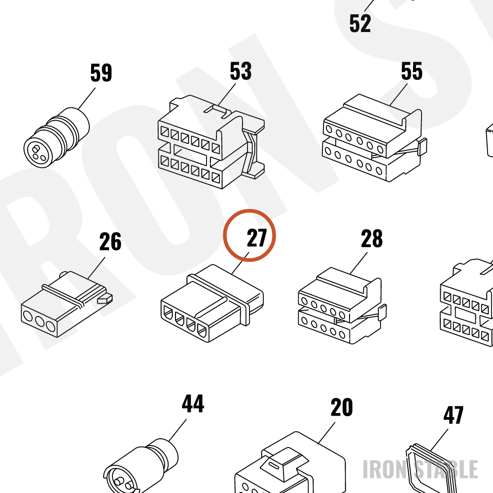 Harley-Davidson Socket Hsg, 4-Place