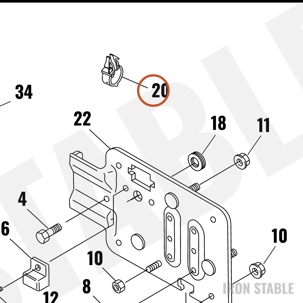Harley-Davidson Retainer, Wire Harness