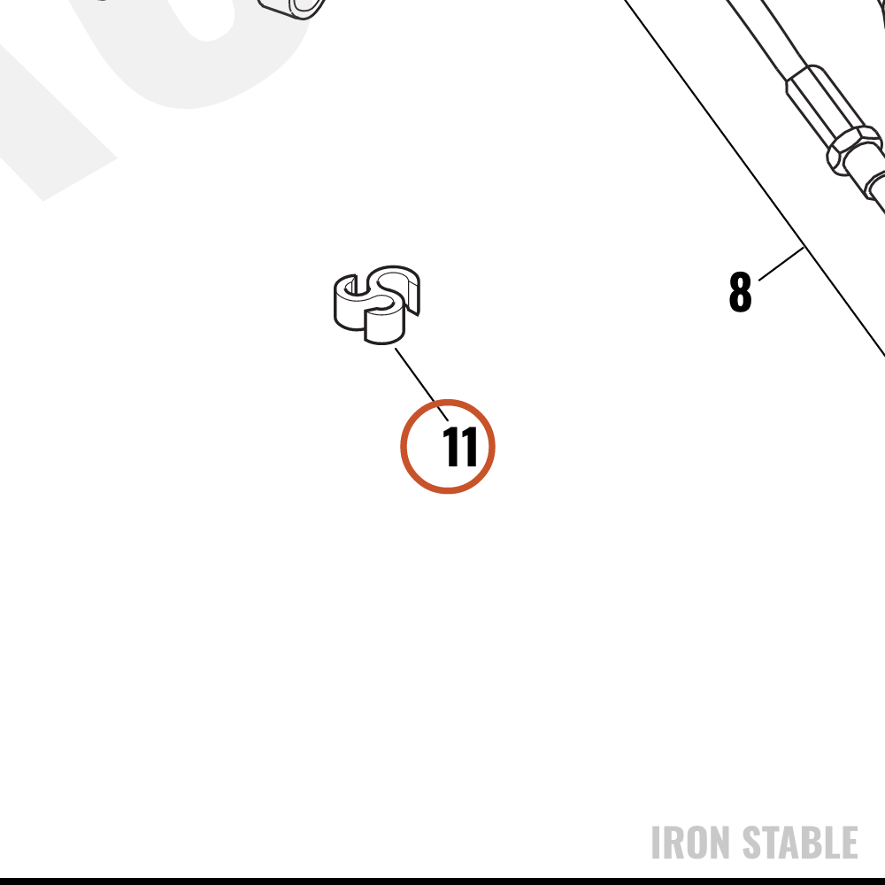 Harley-Davidson Clip, Brake, Thrtl/Idle