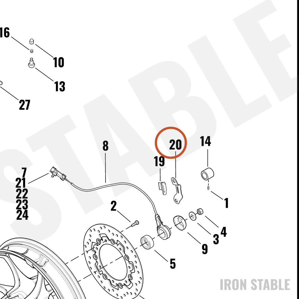 Harley-Davidson Bracket, Mounting, Wss, Chrome