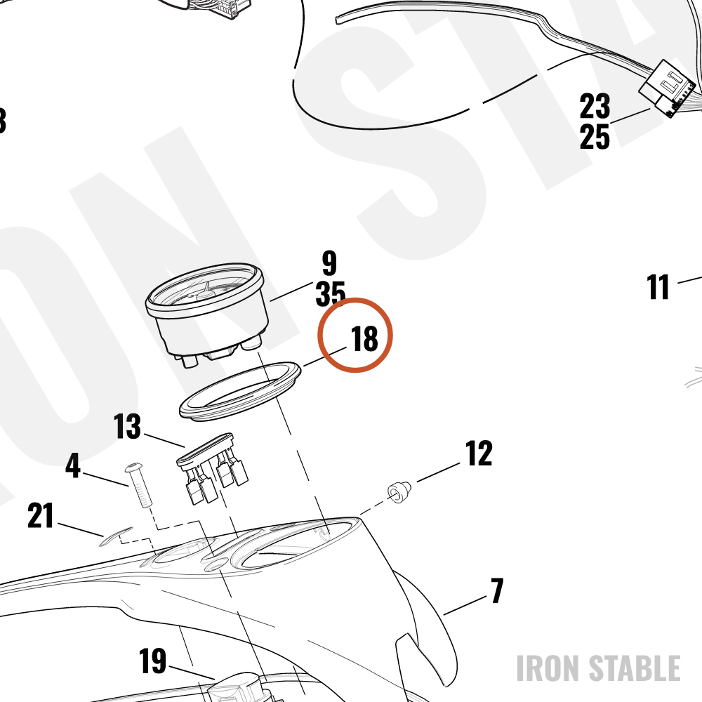 Harley-Davidson Gasket, Speedo