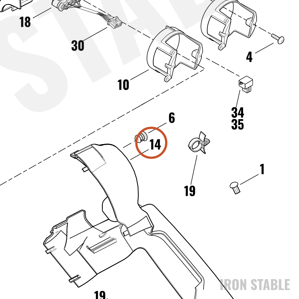 Harley-Davidson Housing, Lh, Speedo/Tach