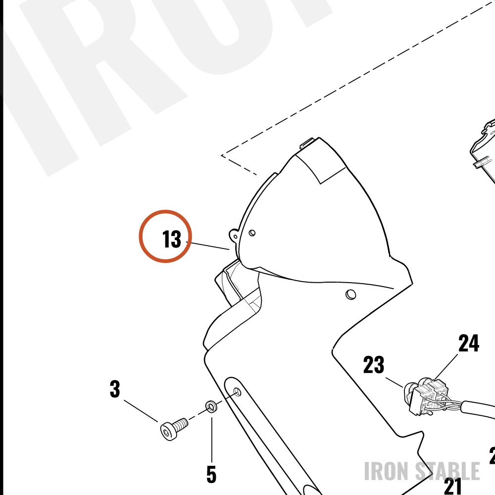 Harley-Davidson Housing, Rh, Speedo/Tach