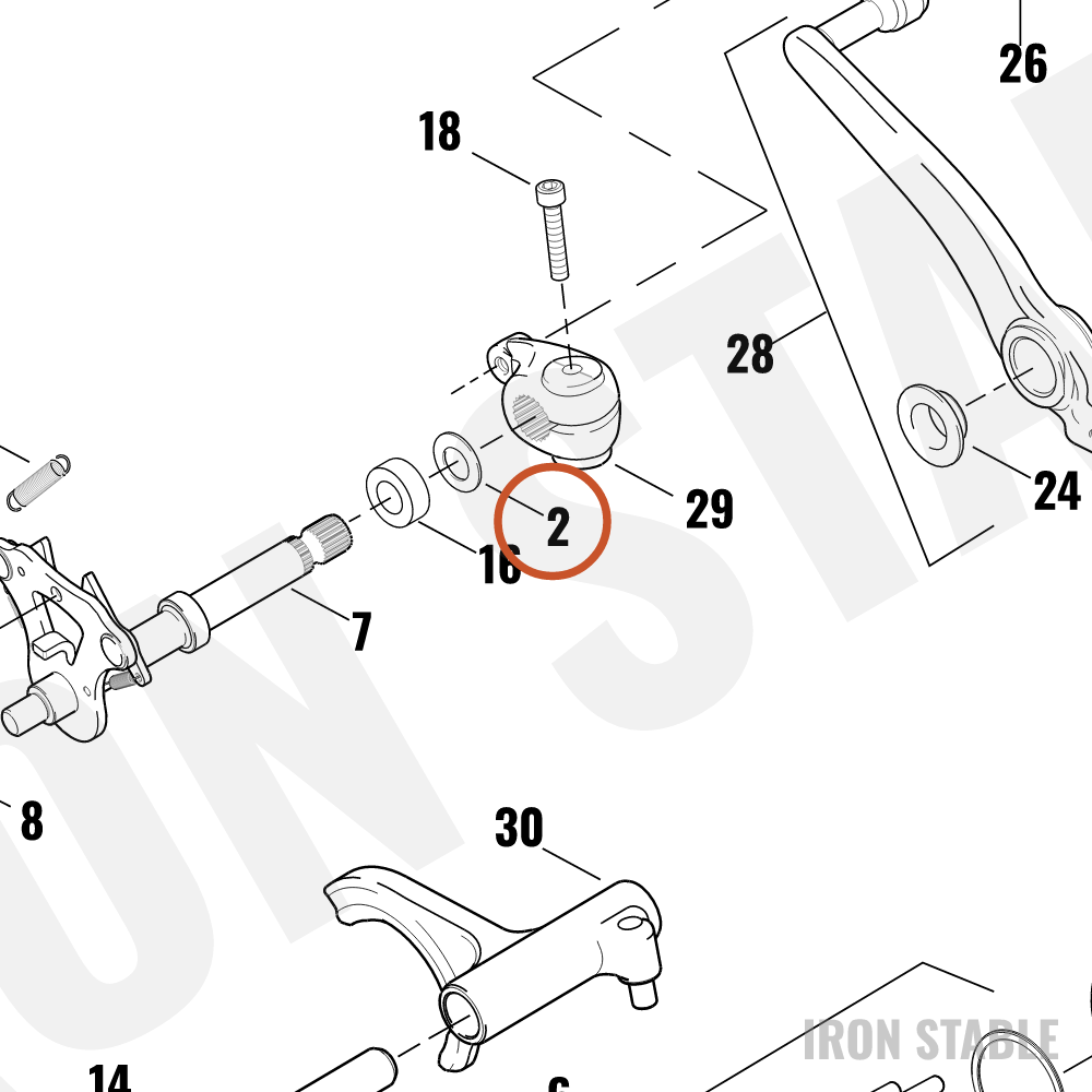 Harley-Davidson Washer, Cust, X