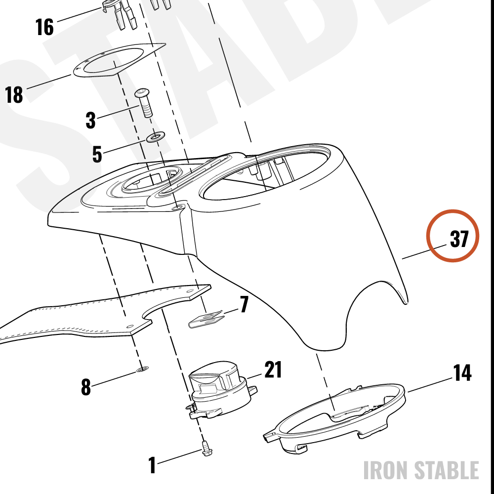 Harley-Davidson Console, Tank, X