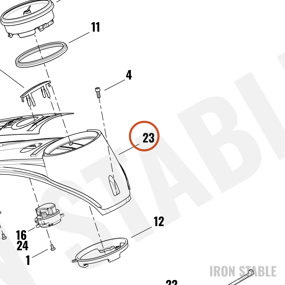 Harley-Davidson Console, Sidefill, F'tnk