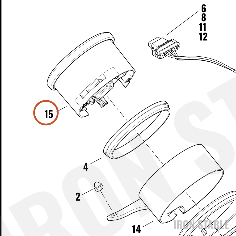 Harley-Davidson Speedo, 4/Mph/Calib, S-S(Po)