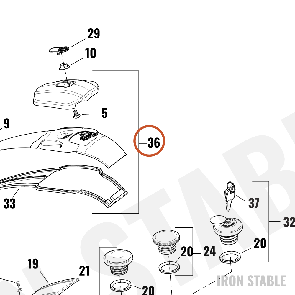 Harley-Davidson Console Assembly