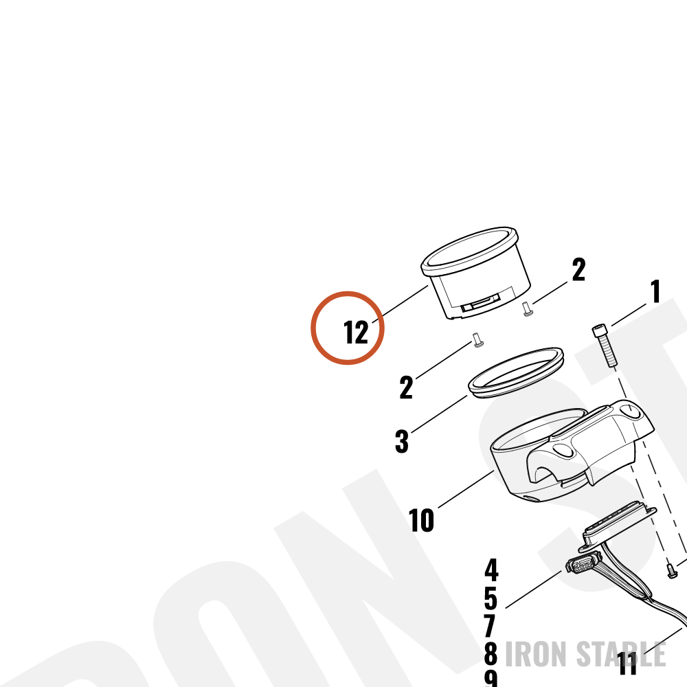 Harley-Davidson Speedo, 4/Mph/Calib, S-S
