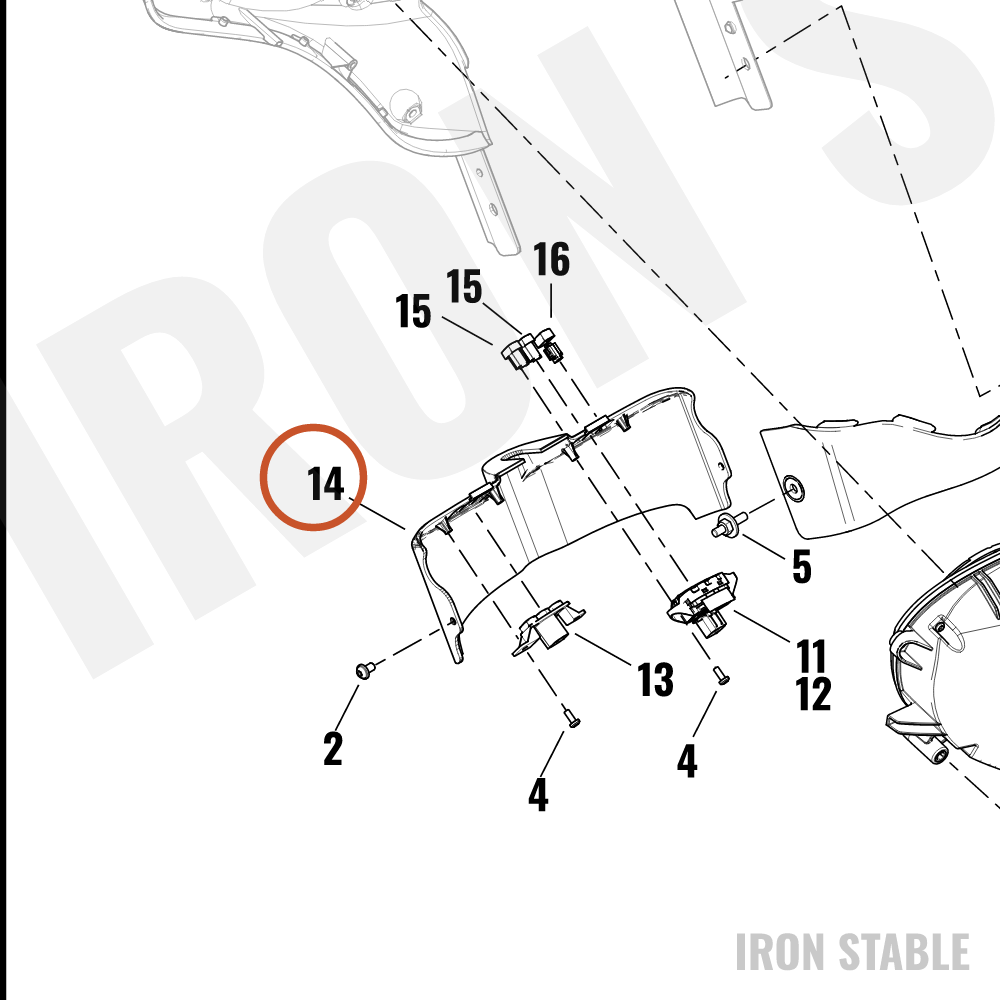 Harley-Davidson Dash Panel, Solid