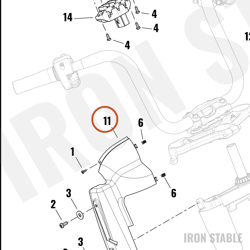Harley-Davidson Hsg Cover, Instr Clstr, Rh, Mak Shr