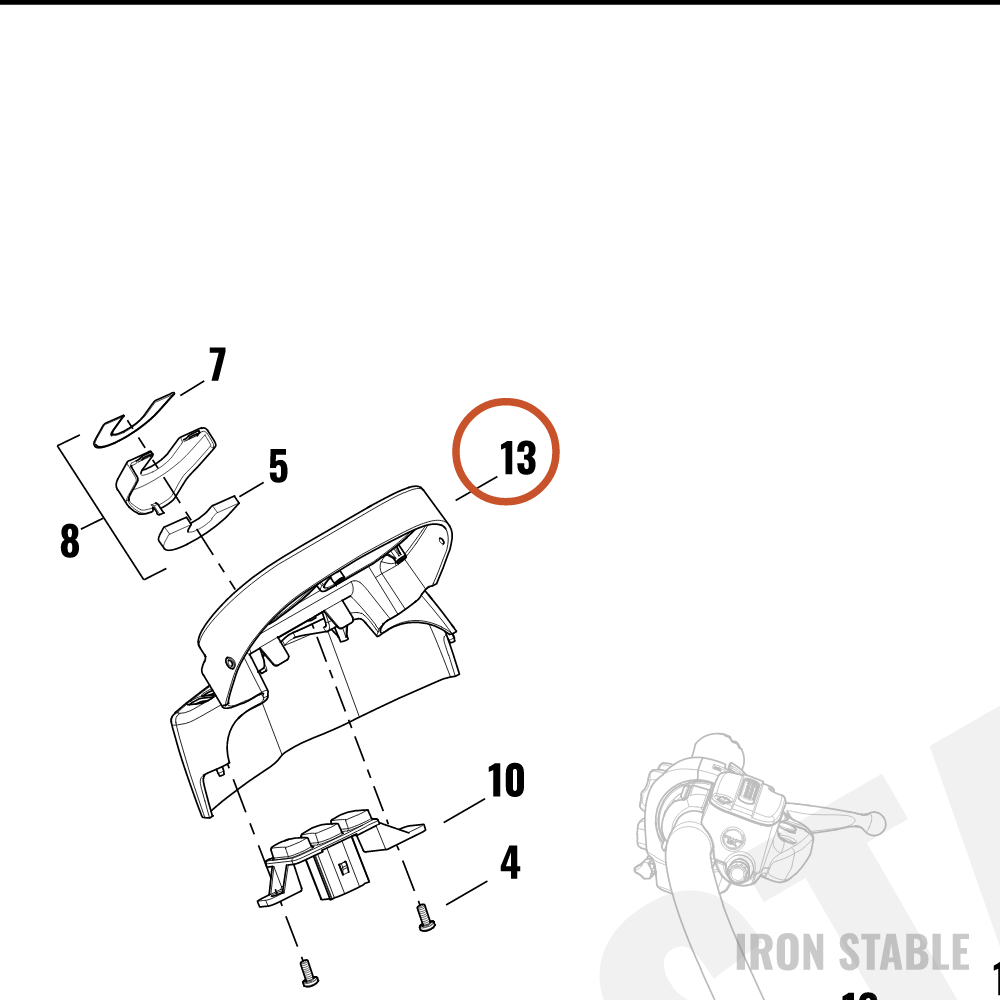 Harley-Davidson Instr, Clstr, /Speedo, Hsg Cover, Sl